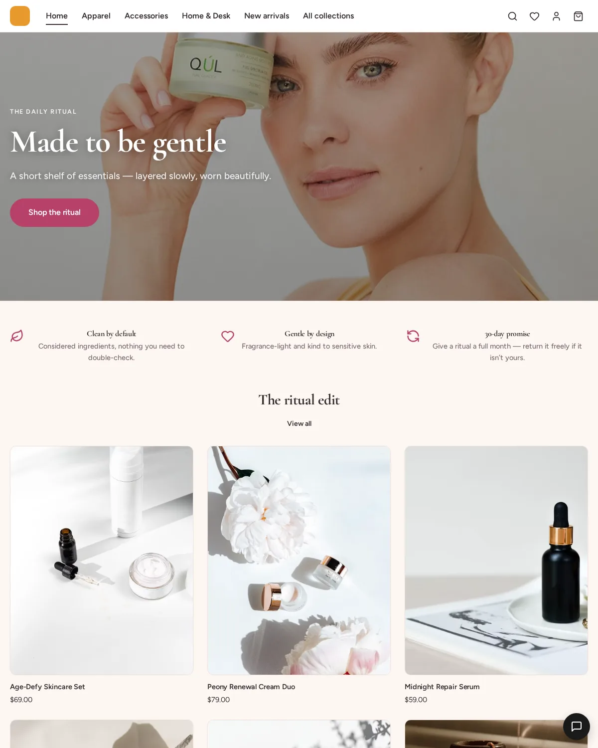 Amore theme screenshot